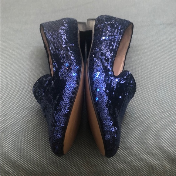 Sequin navy blue flats - Picture 3 of 3